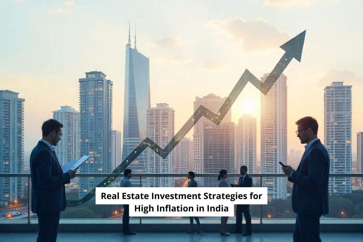 Real estate investment in Indian cities as a hedge against inflation, showing rising property values and rental income