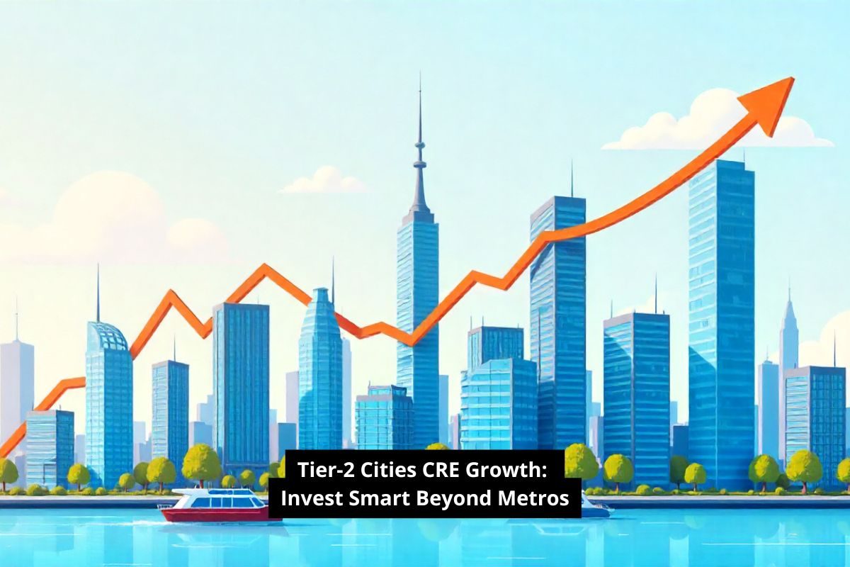 Tier-2 city skyline showing emerging office hubs and growth potential compared to metro cities.